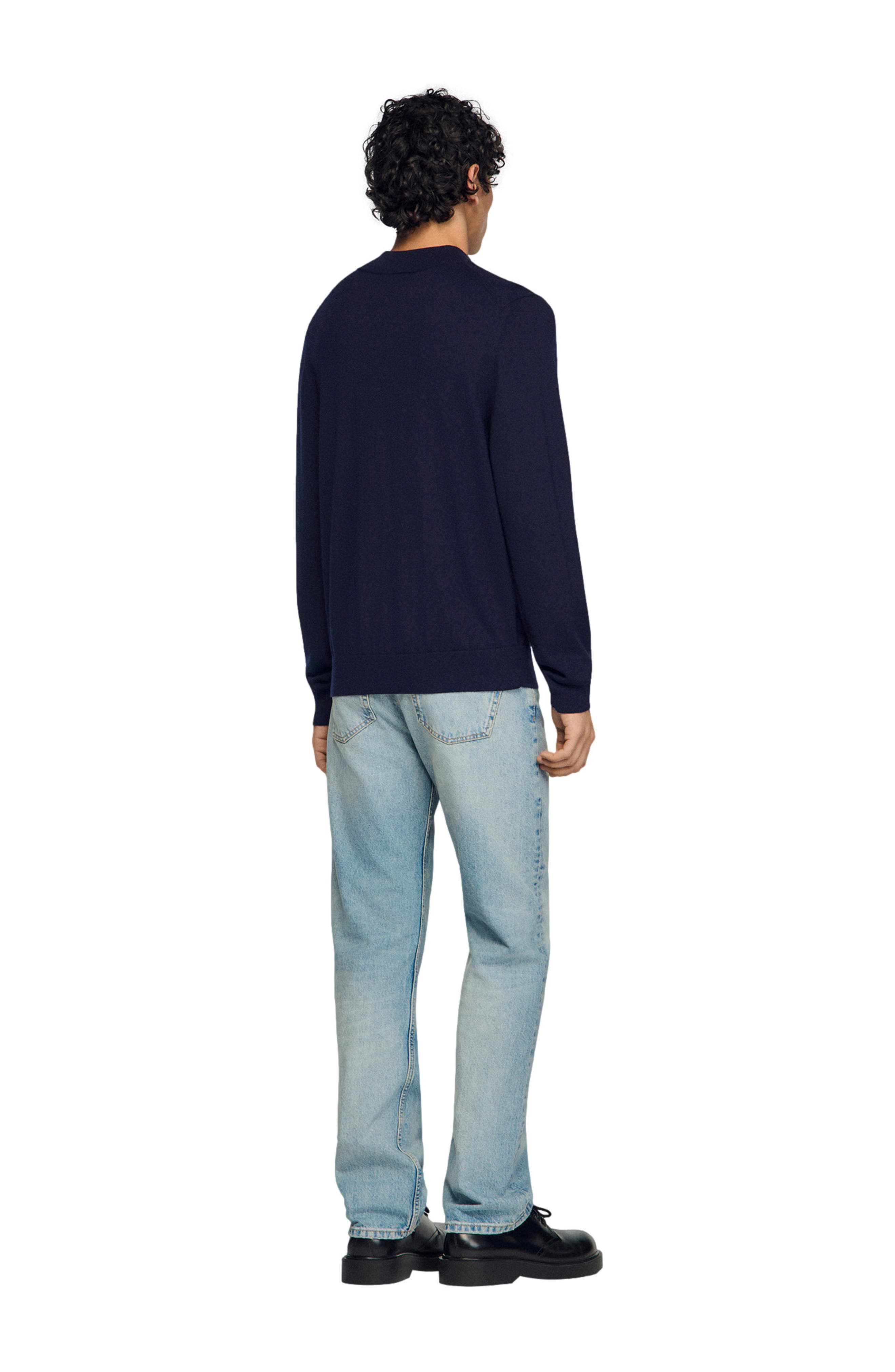 Wool sweater with high neck - image 2