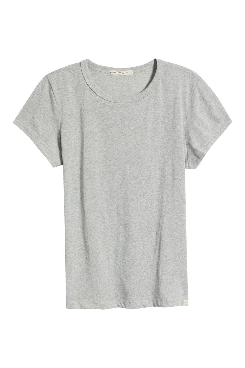Re-Spun Signature Crewneck T-Shirt, Alternate, color, LIGHT HEATHER GREY