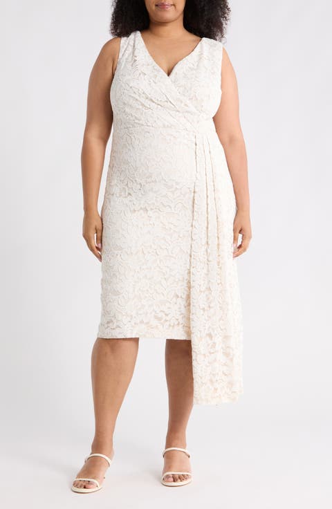 Lace Sheath Dress (Plus)