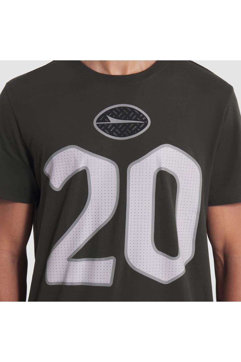 Men's Nike Breece Hall Gotham Green New York Jets 2025 Rivalries Collection Player Name & Number T-Shirt, Alternate, color, Green