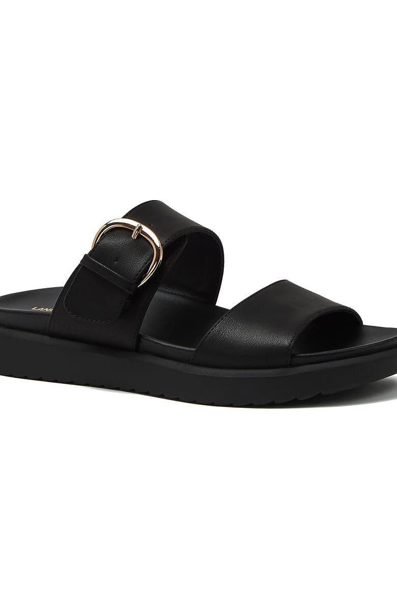 Lands' End All Day Comfort Buckle Slides, Main, color, Black