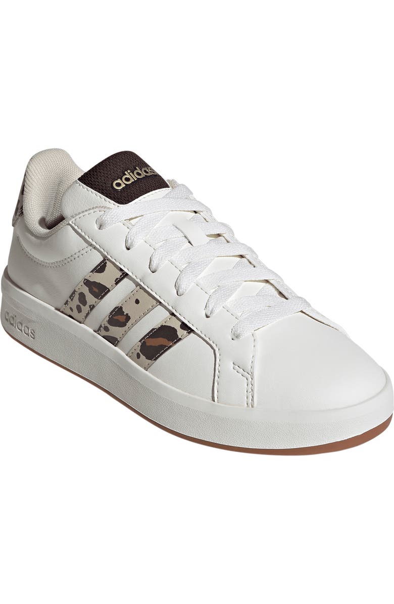 adidas Kids' Grand Court 3.0 Sneaker, Main, color, White/ Crystal Linen/ Coffee