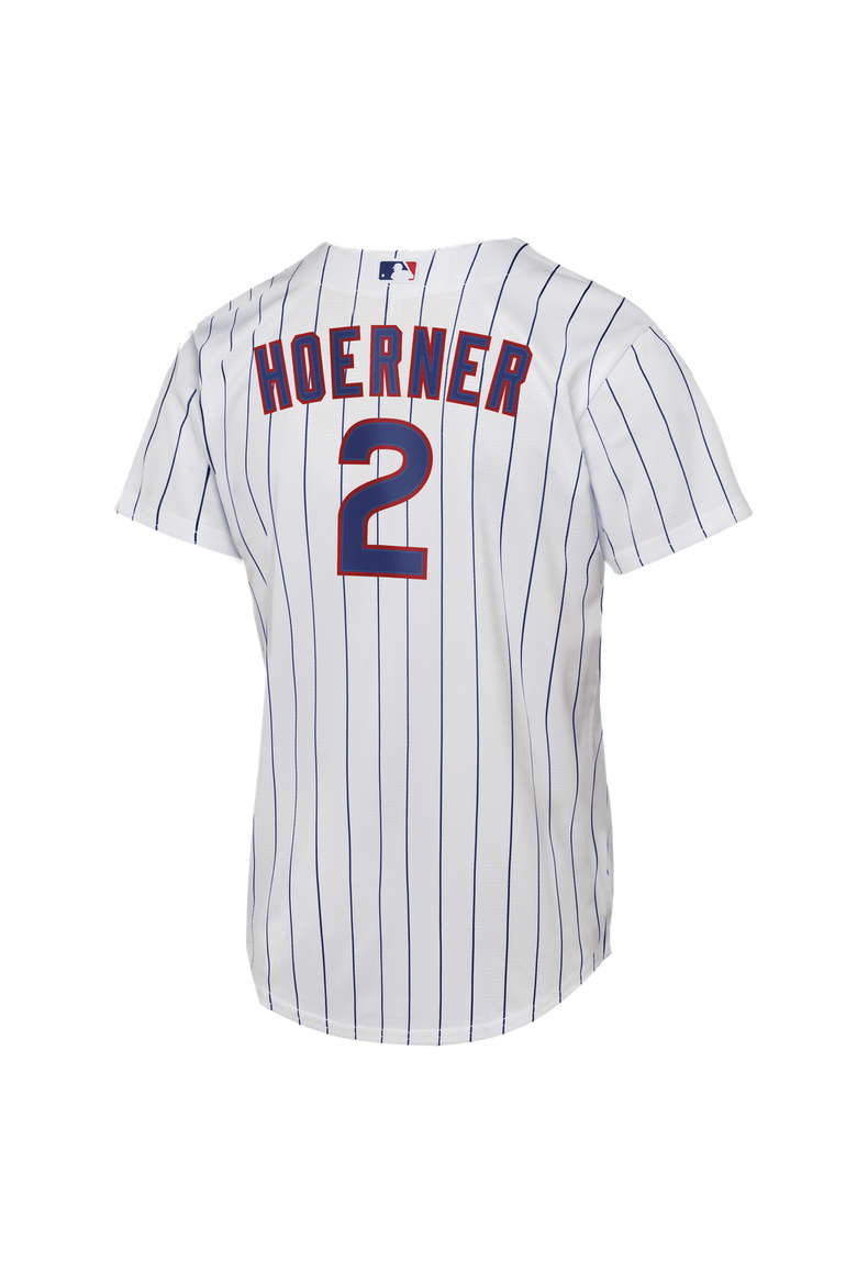 Men's Nike Nico Hoerner White Chicago Cubs Home Replica Jersey, Alternate, color, White