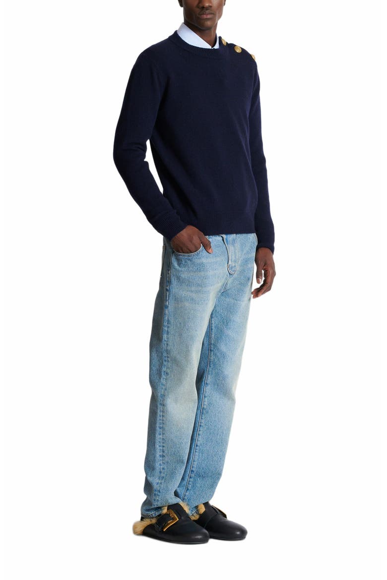 Eco-Cashmere Jumper, Main, color, Navy