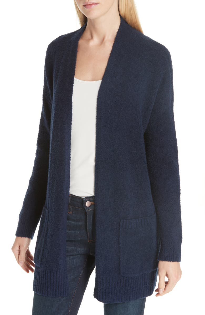 Eileen Fisher Long Organic Cotton Blend Cardigan, Main, color, 
