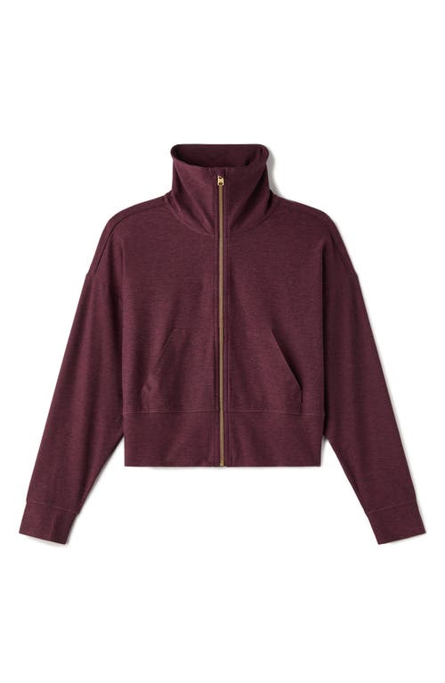 Rhone Atmosphere Crop Zip Sweatshirt In Red