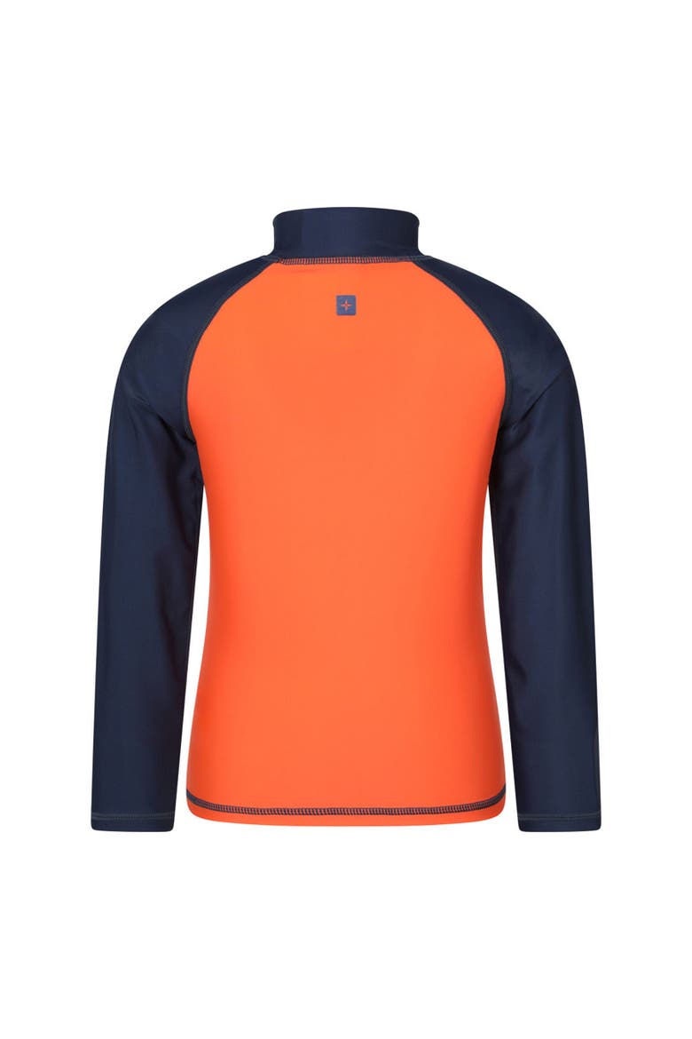 Childrens/Kids Long-Sleeved Rash Top, Alternate, color, Orange