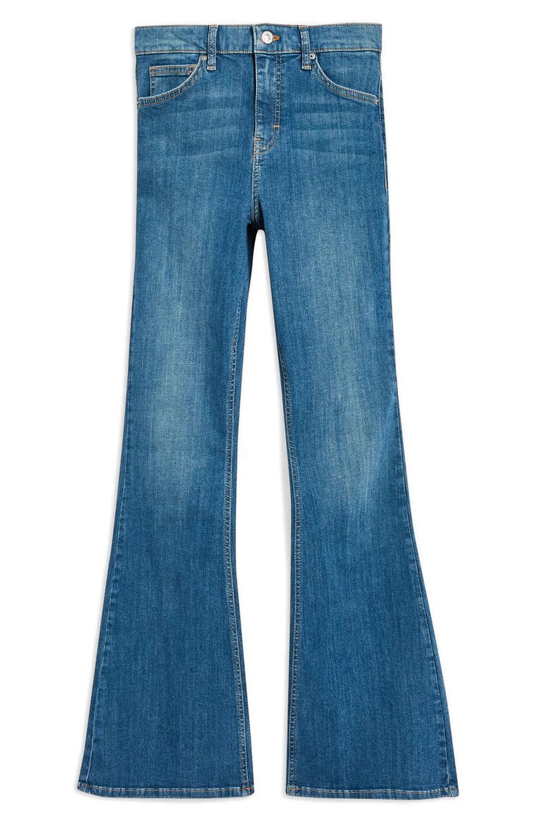 Topshop Jamie Flare Jeans, Alternate, color,