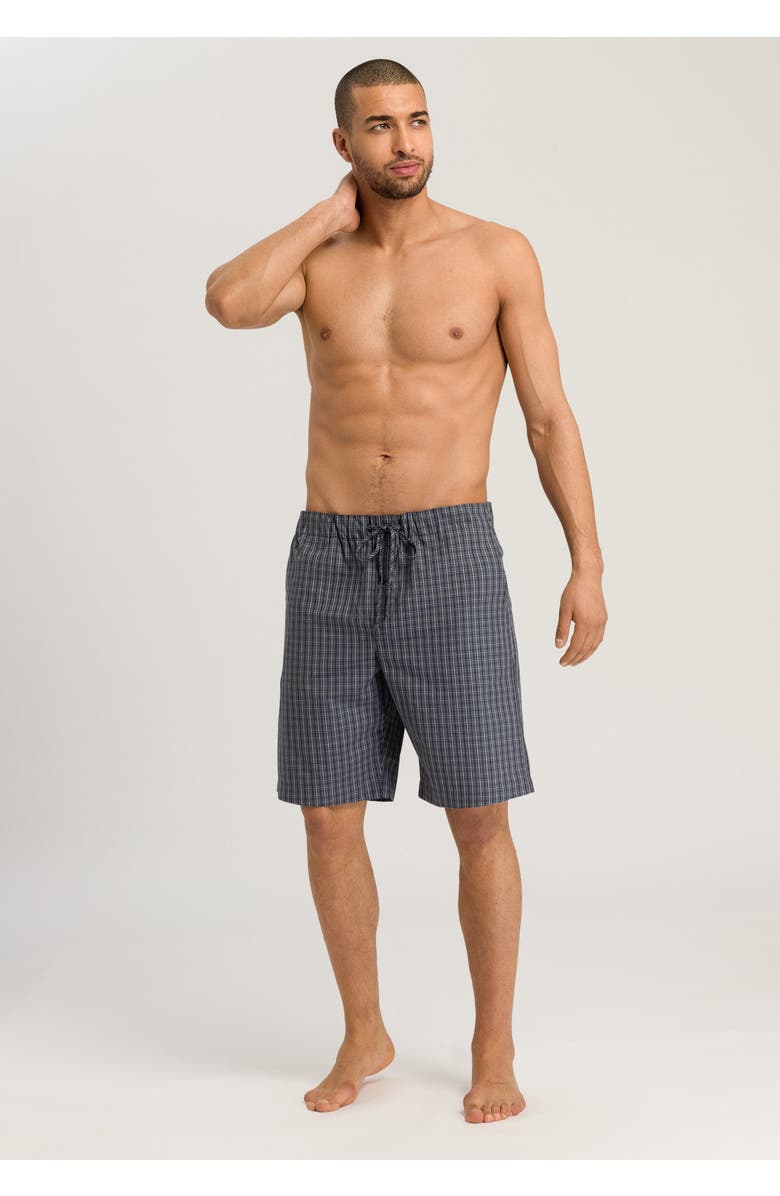 Hanro Night And Day Woven Cotton Shorts, Alternate, color, Casual Check