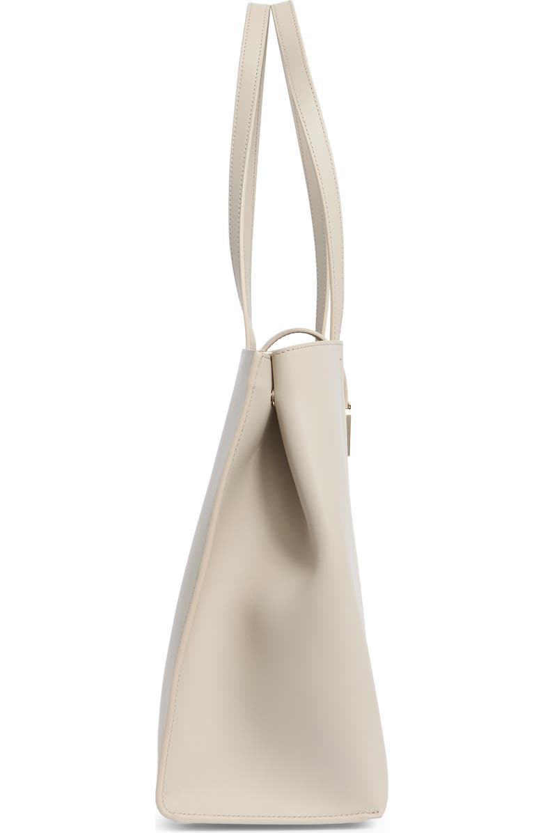 Furla Mia Sofia Large Leather Tote, Alternate, color, Perla E