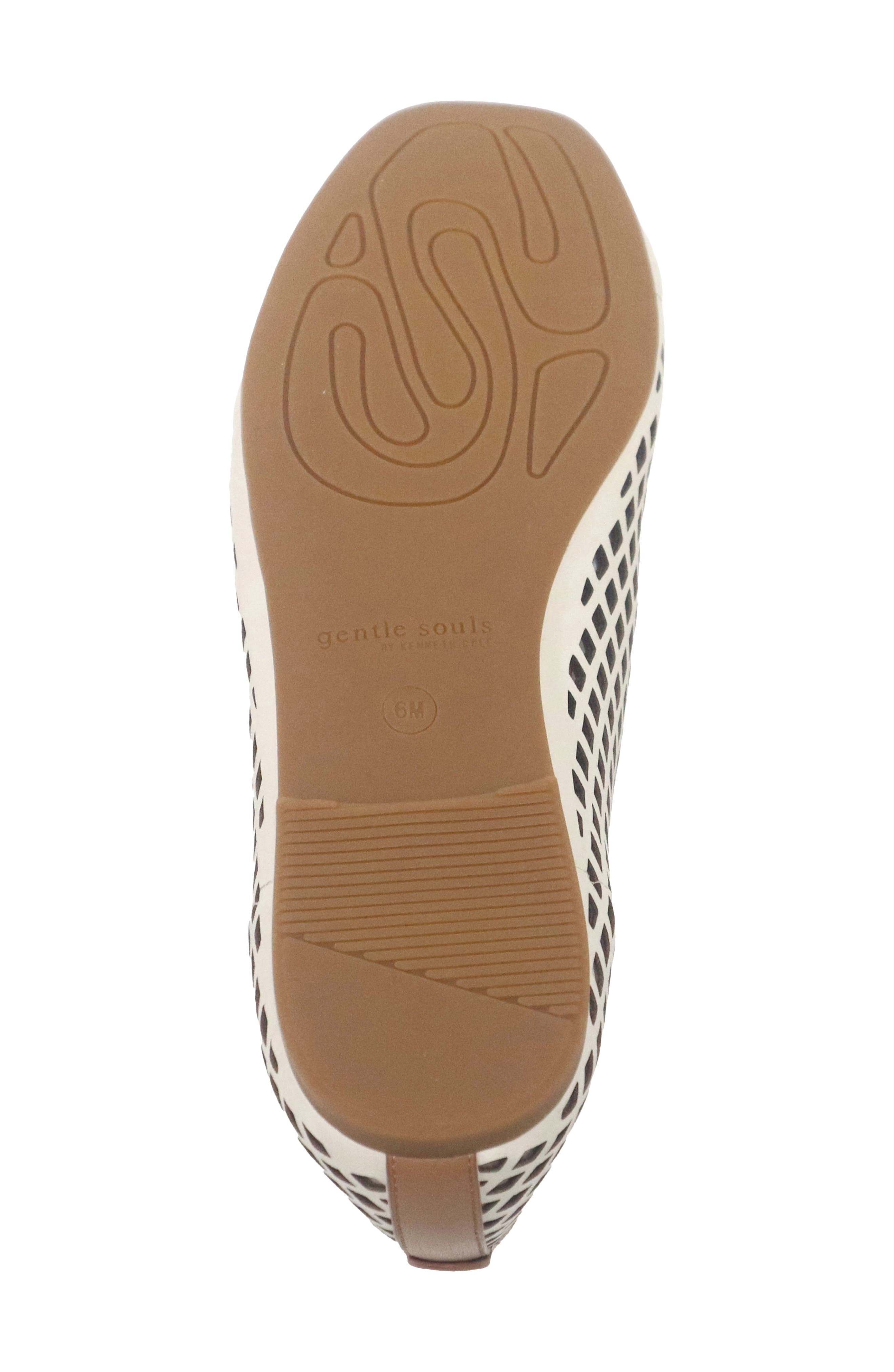 Willow Perf Ballet Flat, Alternate, color, STONE LEATHER