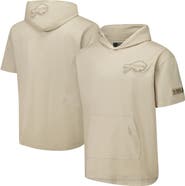 PRO STANDARD Men's Pro Standard Tan Buffalo Bills Neutrals Capsule Short Sleeve Pullover Hoodie