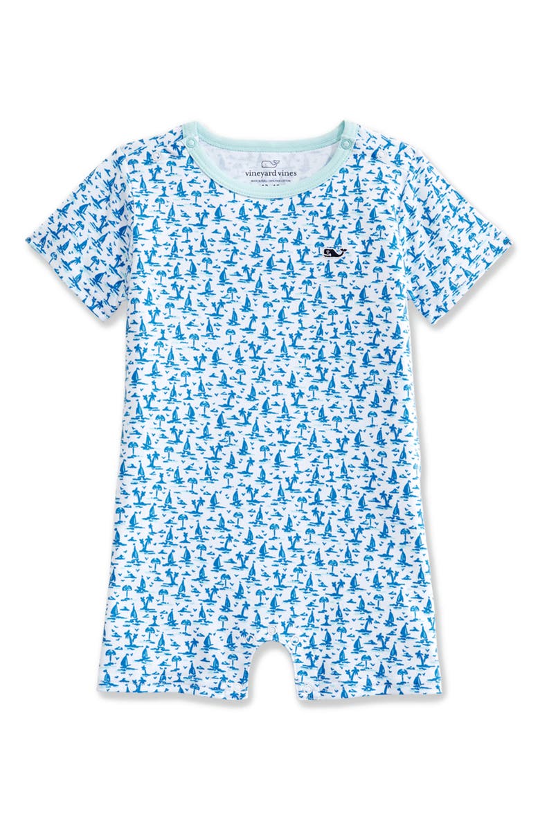 vineyard vines Print Supima<sup>®</sup> Cotton Romper, Main, color,