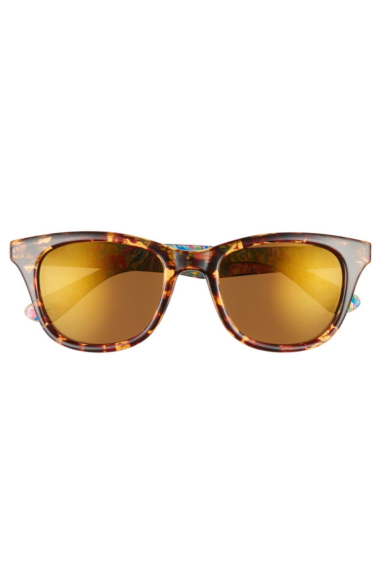 Lilly Pulitzer<sup>®</sup> Maddie 52mm Polarized Mirrored Sunglasses, Alternate, color,