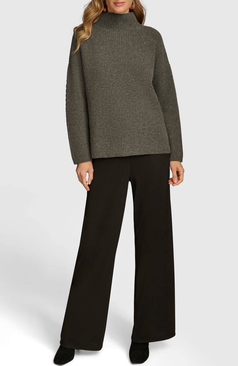 Donna Karan New York Merino Wool & Recycled Cashmere Mock Neck Sweater, Alternate, color, 