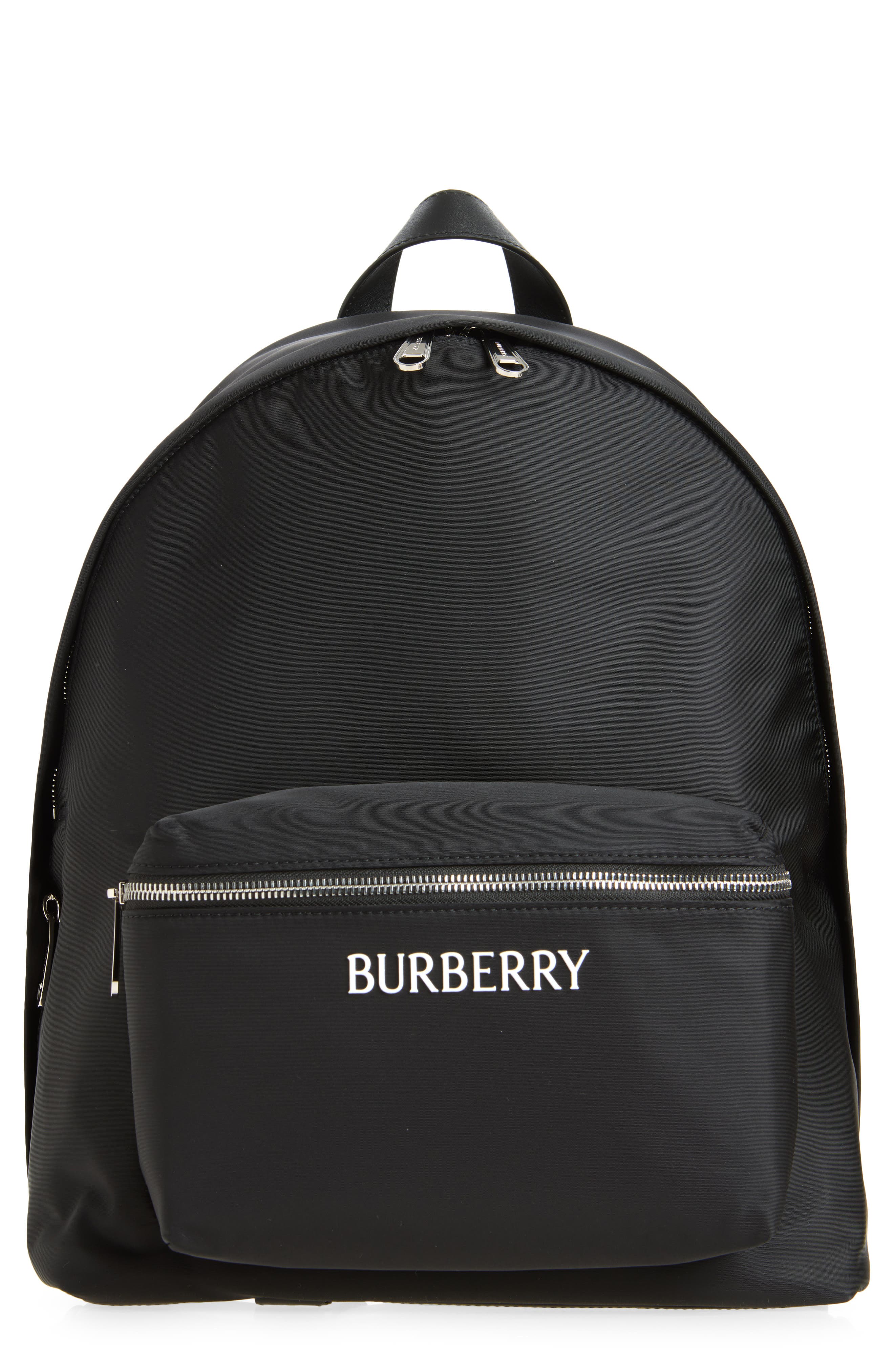 Jett Logo Nylon Backpack, Main, color, BLACK