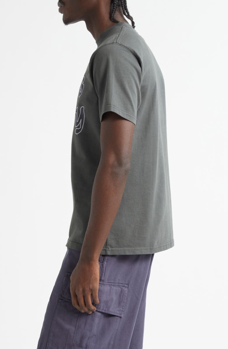 PALMES Society Graphic T-Shirt, Alternate, color, Charcoal