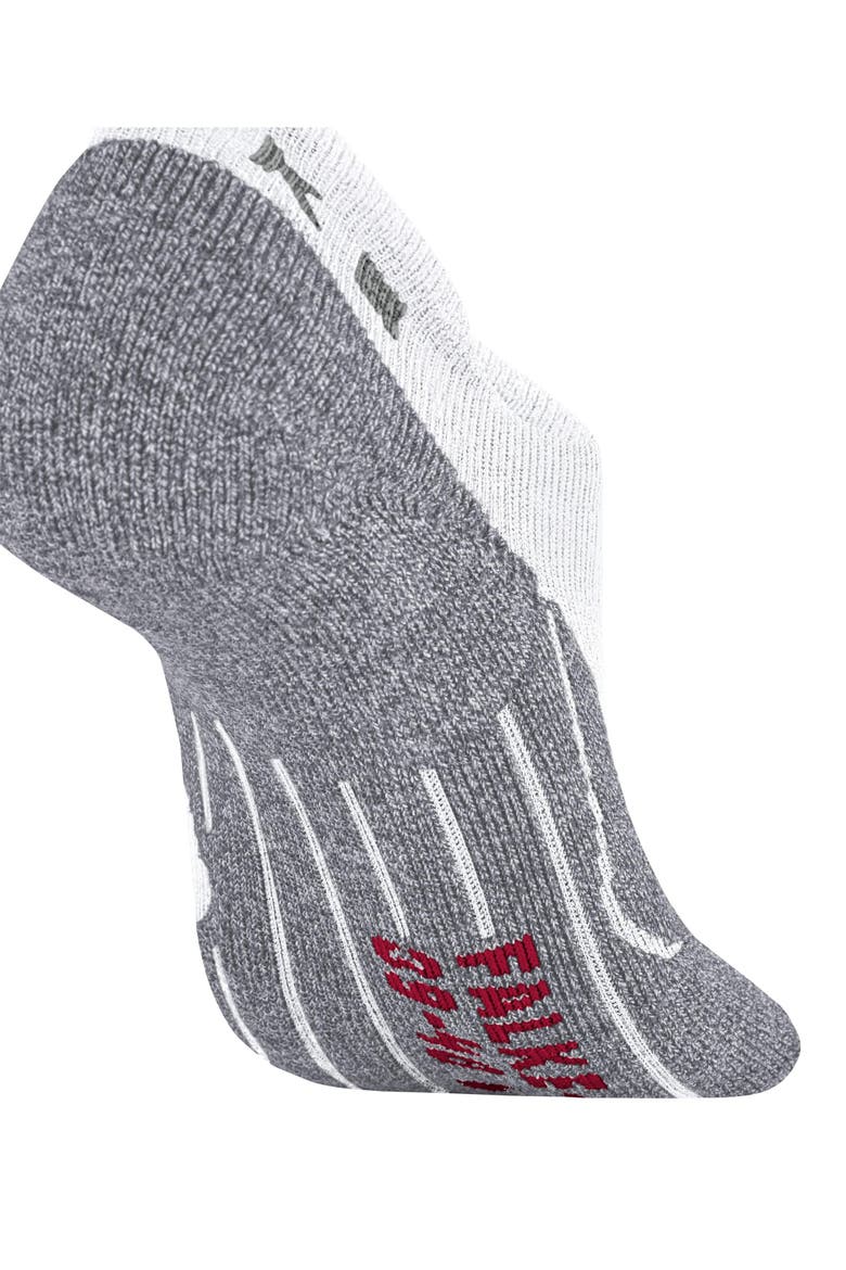 RU3 Comfort Invisible Running Socks, Alternate, color, White-Mix