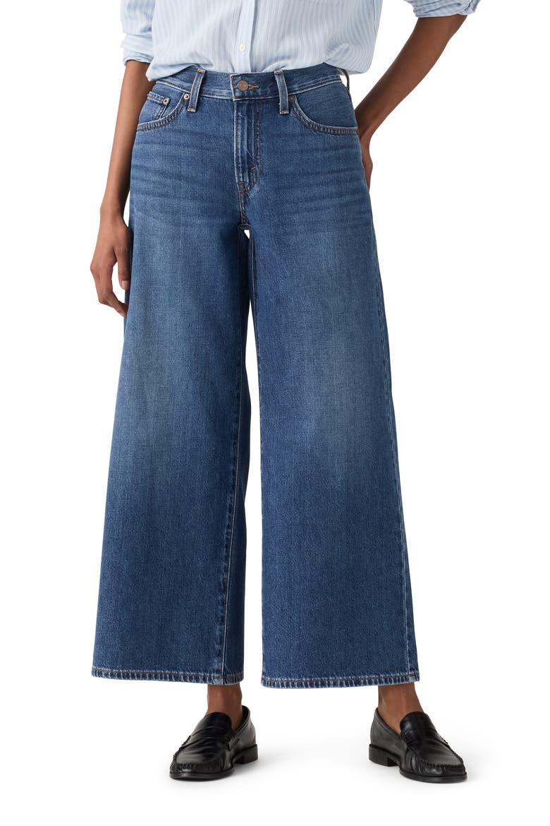 Middy Mid Rise Ankle Wide Leg Jeans, Main, color, KISS GOODBYE