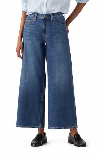 Middy Mid Rise Ankle Wide Leg Jeans