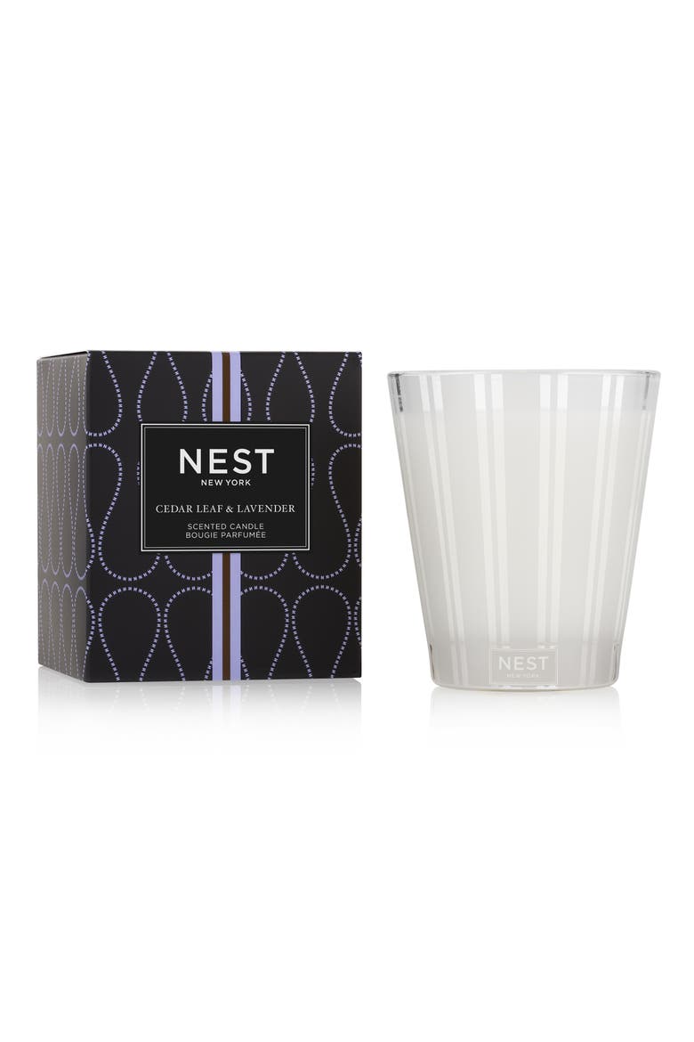 Cedar Leaf & Lavender Scented Candle, Alternate, color, NO COLOR