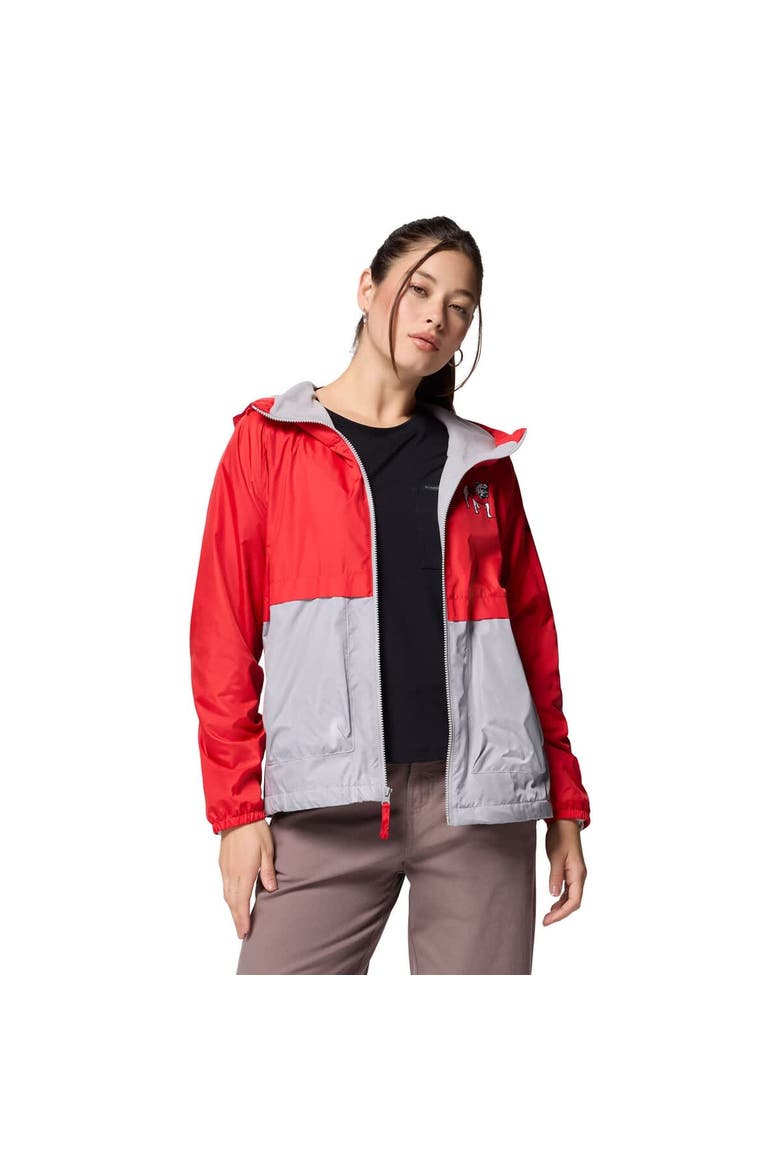 Women's Columbia Red/Grey Georgia Bulldogs Spire Hoodie Windbreaker, Alternate, color, Red