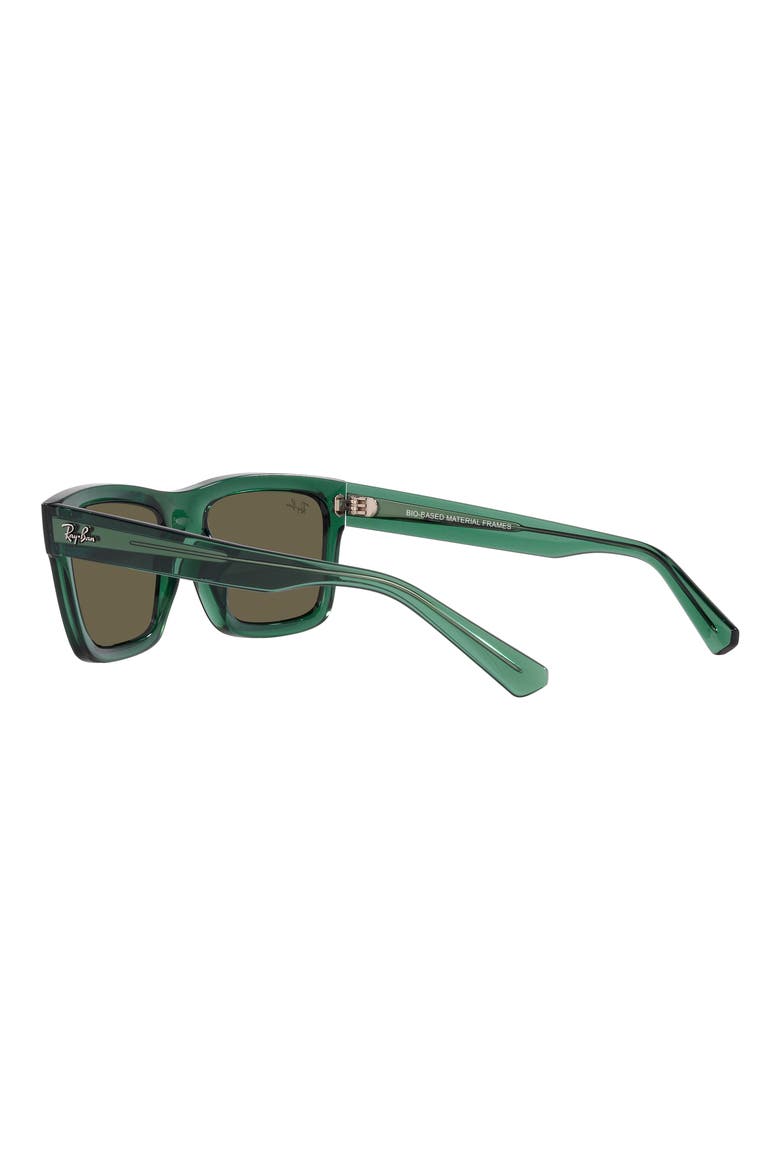 Warren 57mm Rectangular Sunglasses, Alternate, color, TRANSPARENT GREEN