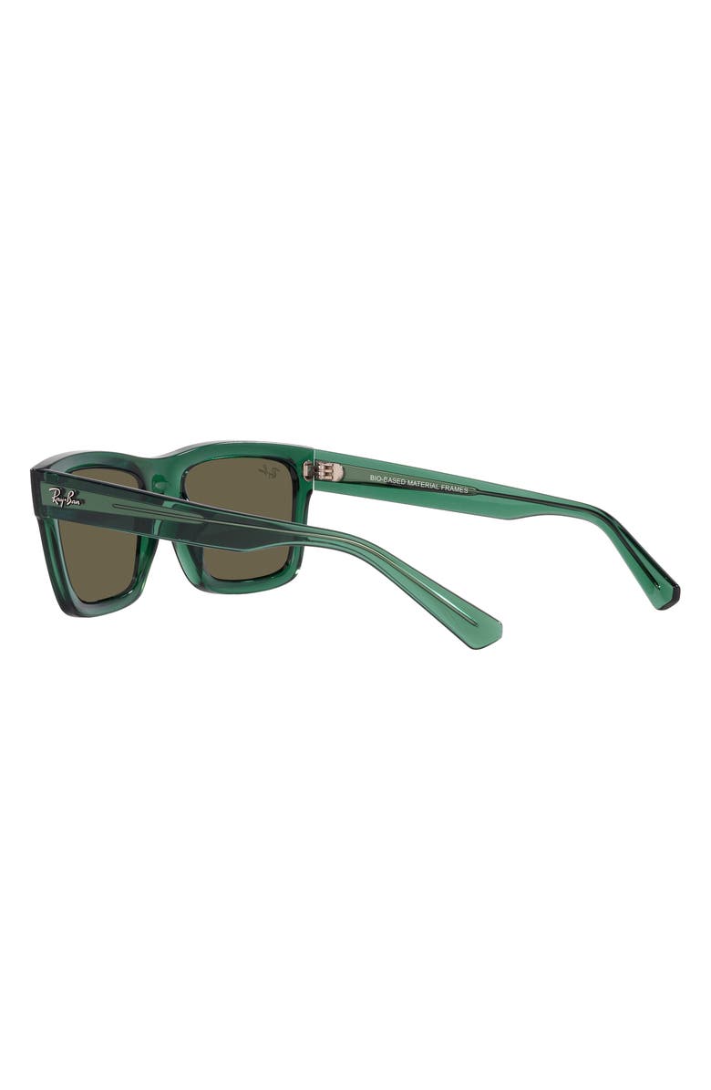 Ray-Ban Warren 57mm Rectangular Sunglasses, Alternate, color, Transparent Green