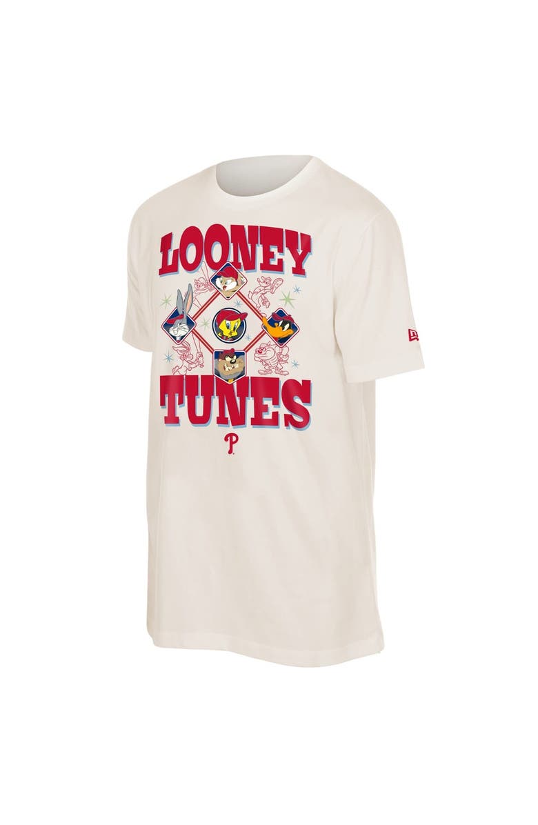 New Era Unisex New Era Cream Philadelphia Phillies Looney Tunes T-Shirt, Alternate, color, Cream