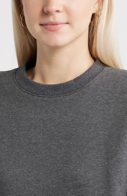 Bp. Relaxed Cotton Blend Sweatshirt In Gray