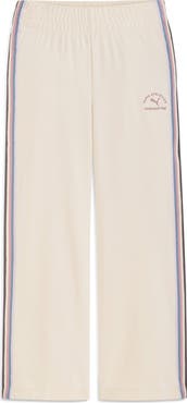 PUMA Kids' Stripe Wide Leg Pull-On Pants