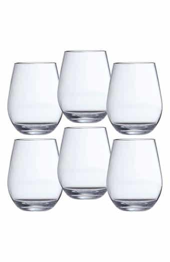 Fortessa Set of 6 Outdoor Stemless Wine Glasses