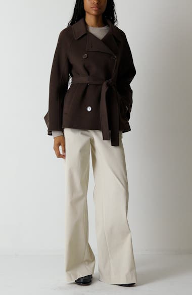 Max Mara Louise Short Wool Double Face Coat | Nordstrom