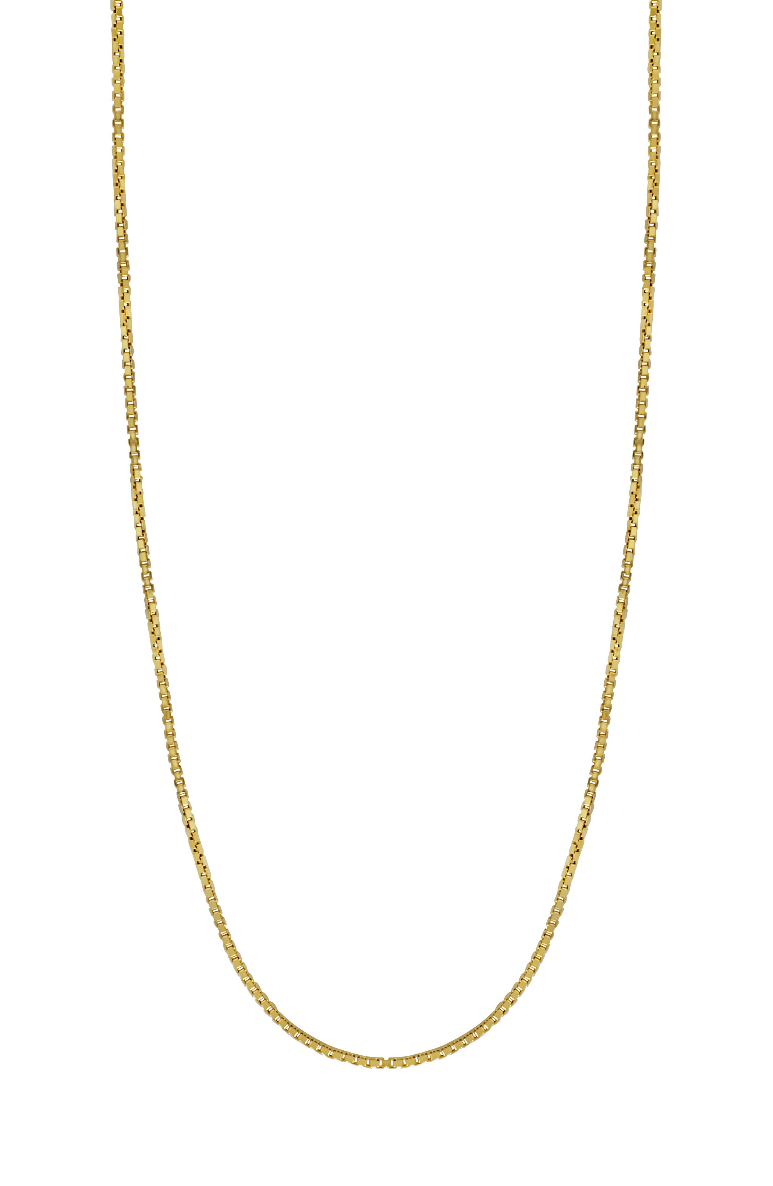 Bony Levy 14K Gold Box Chain Necklace