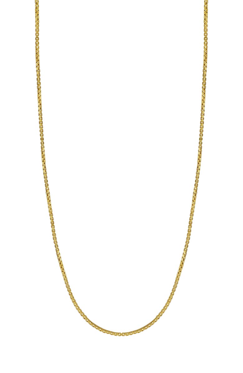 Bony Levy 14K Gold Box Chain Necklace, Main, color, 14Ky