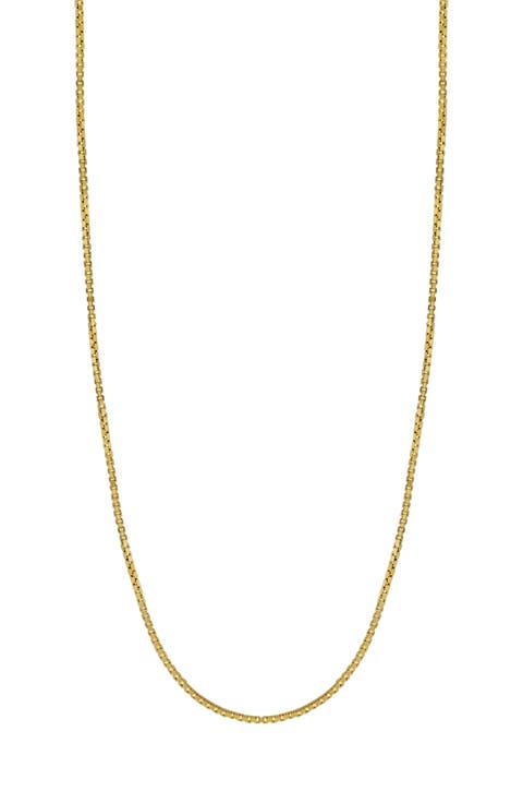 14K Gold Box Chain Necklace (Nordstrom Exclusive)