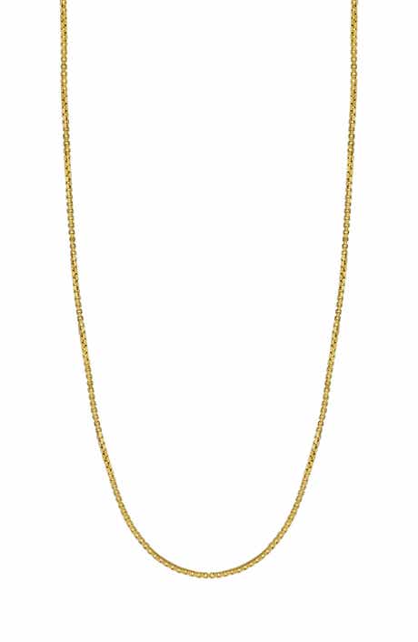 Bony Levy 14K Gold Box Chain Necklace