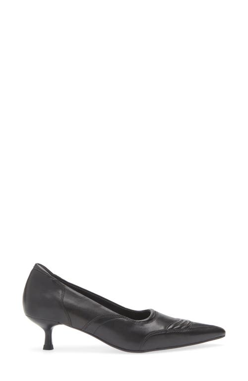 Vagabond Shoemakers Lykke Pointed Toe Kitten Heel Pump In Black