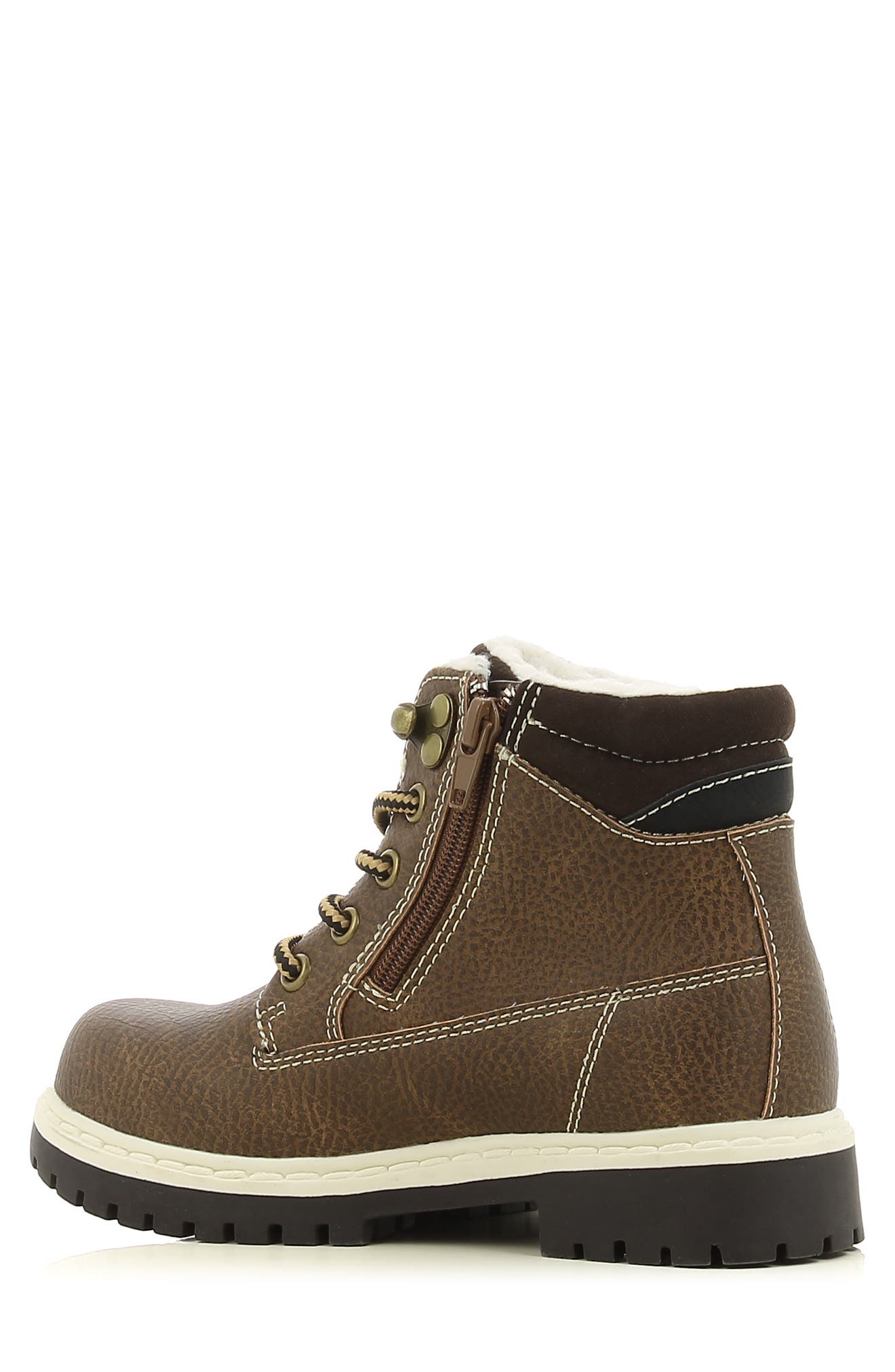 Lumberjack Boot, Alternate, color, BROWN FAUX LEATHER