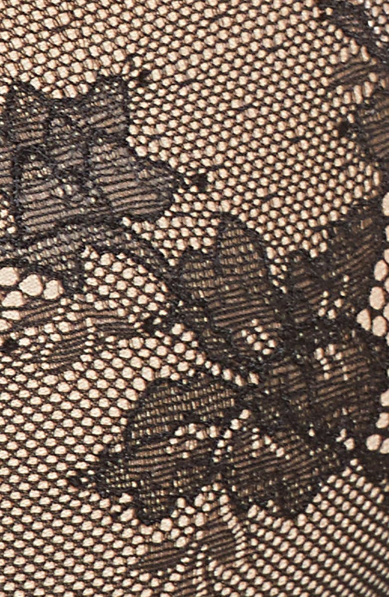 Skarlett Blue Straight Laced Front Close Underwire T-Shirt Bra, Alternate, color, Black / Nylon