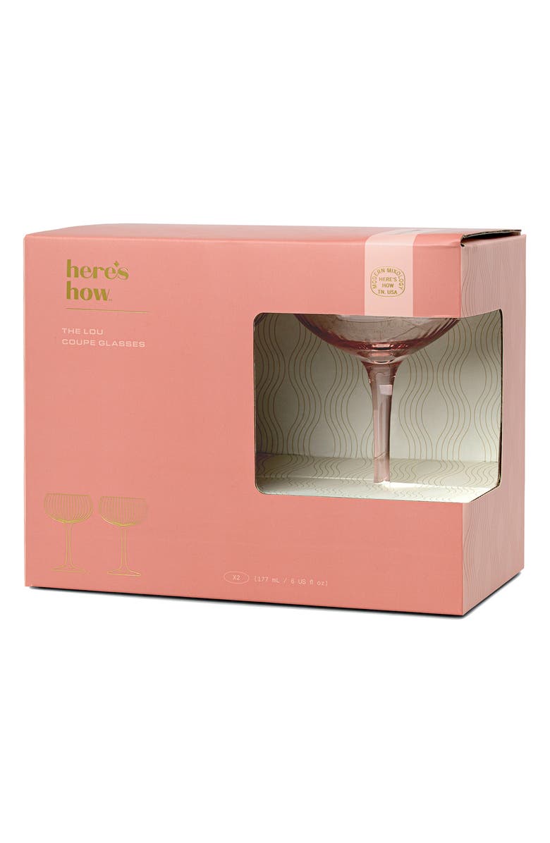 Here's How The Lou Set of 2 Coupe Glasses, Alternate, color, 