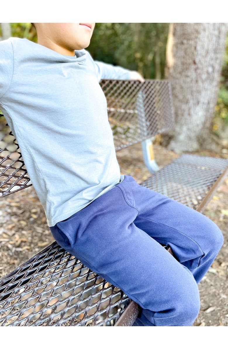 CITY THREADS Boys Long Sleeve Soft 100% Cotton Jersey T-Shirt, Alternate, color, Black