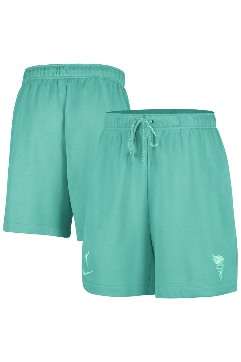 Women's Nike  Mint New York Liberty 6" Fleece Performance Shorts, Main, color, Mint