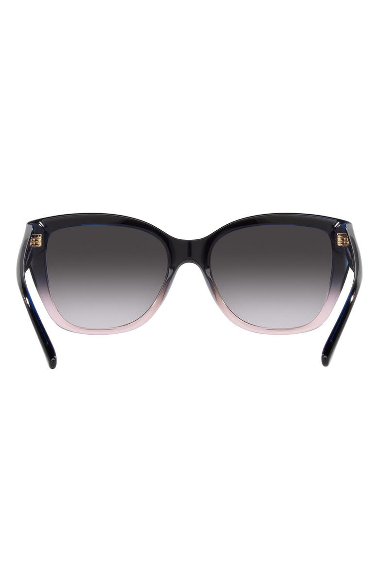 Emporio Armani 55mm Gradient Cat Eye Sunglasses, Alternate, color, Grad Grey