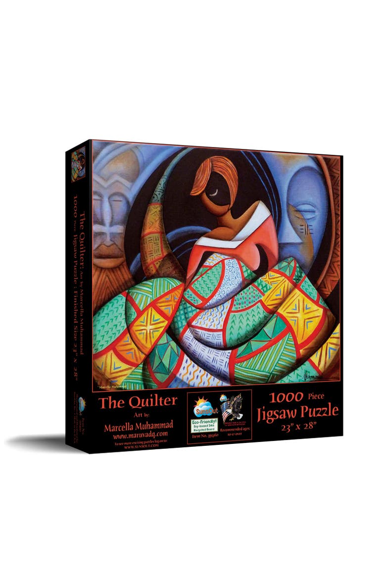 The Quilter 1000 piece Jigsaw Puzzle for Adults, Main, color, Multicolor
