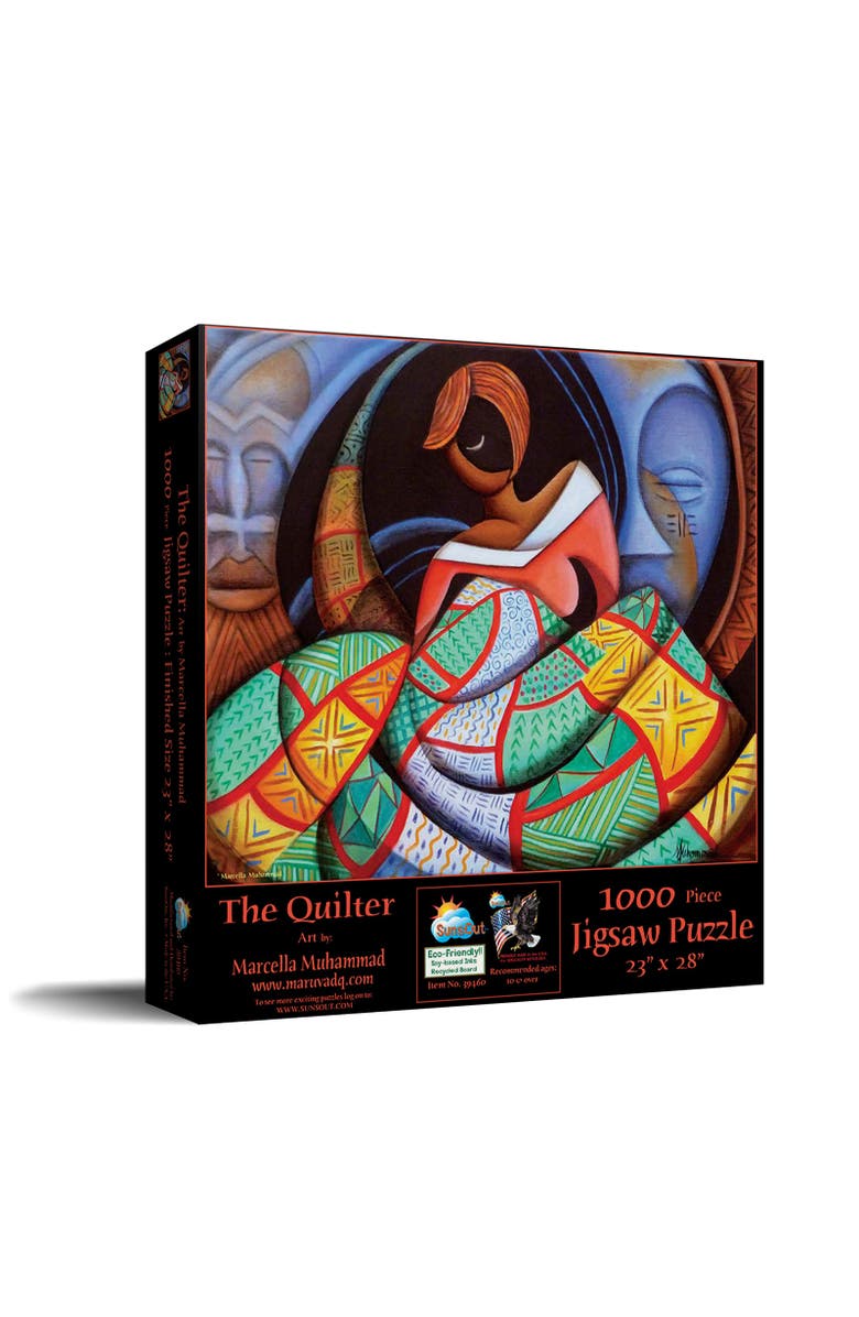 Sunsout The Quilter 1000 piece Jigsaw Puzzle for Adults, Main, color, Multicolor