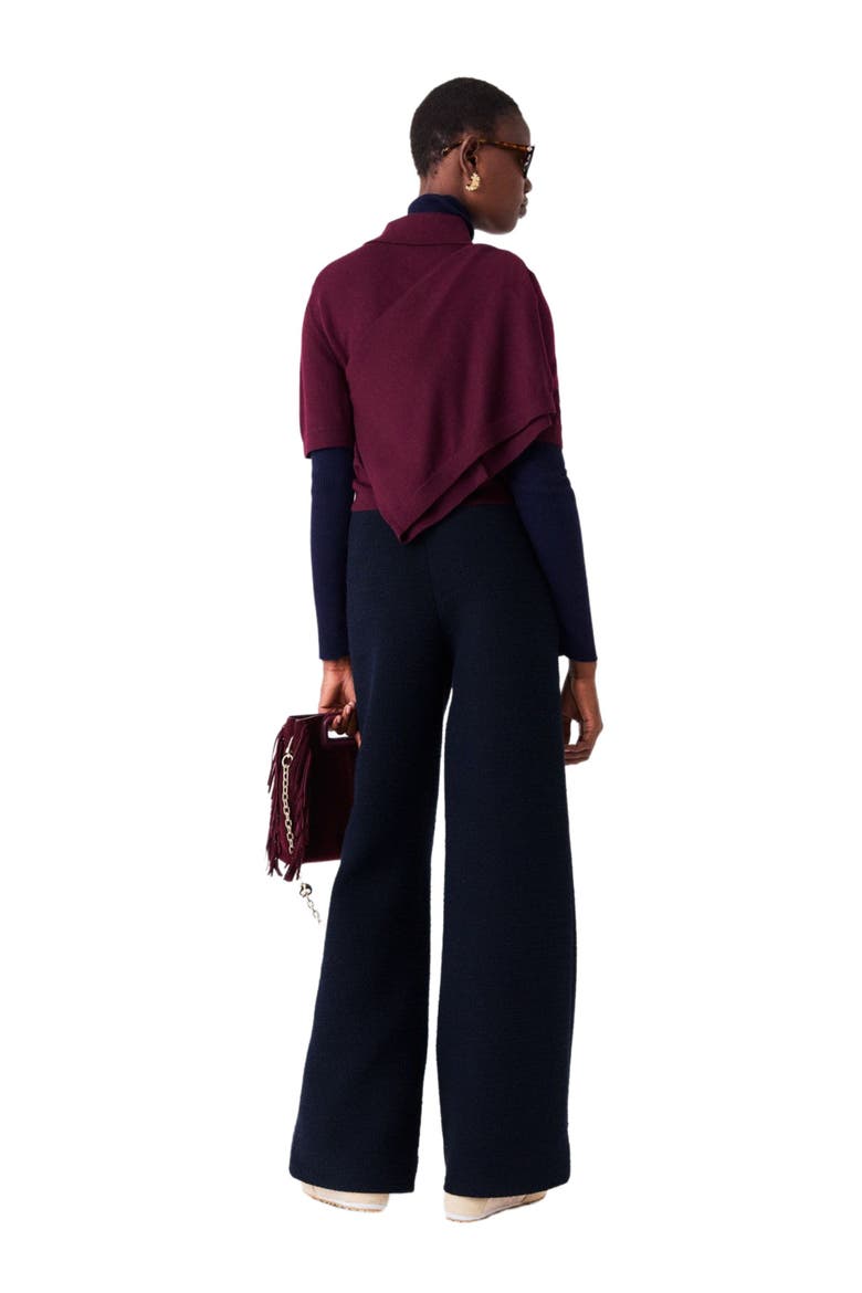 Tweed trousers, Alternate, color, Navy