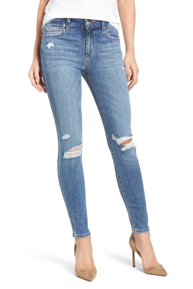 The Icon Skinny Ankle Jeans, Main, color, MIDGE
