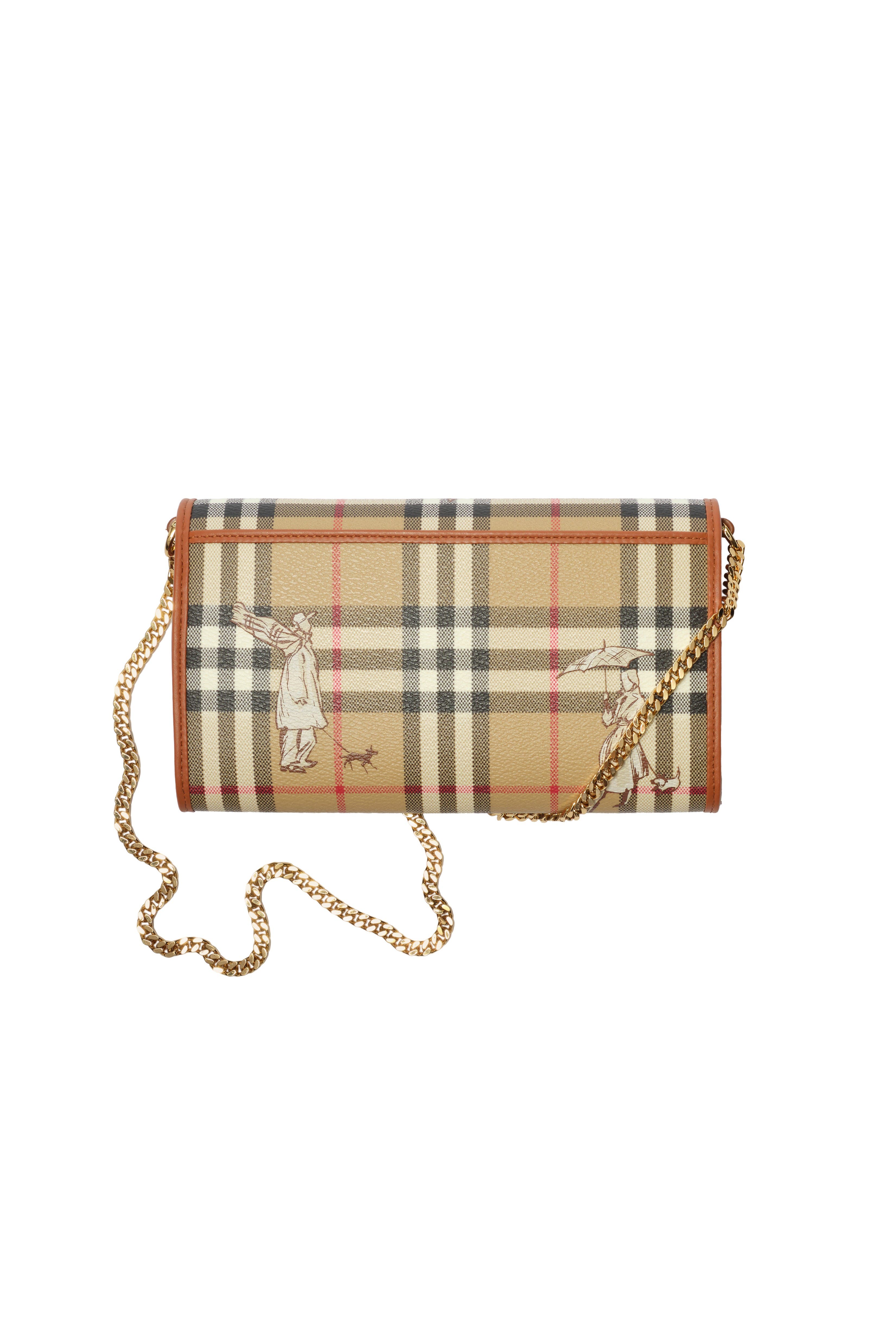 Check Mates Chain Strap Wallet, Alternate, color, Archive beige