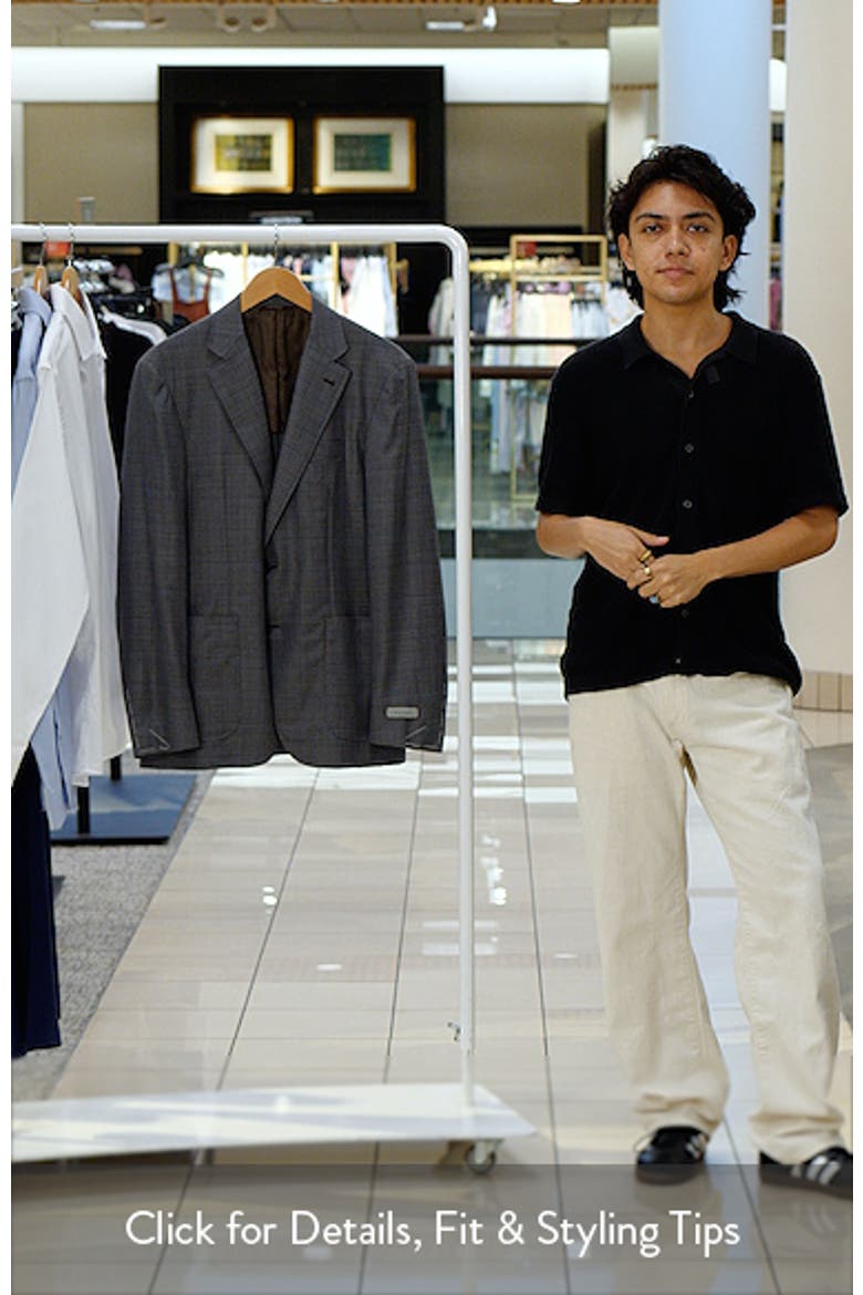 Kei Trim Fit Shadow Plaid Super 130s Wool Sport Coat video